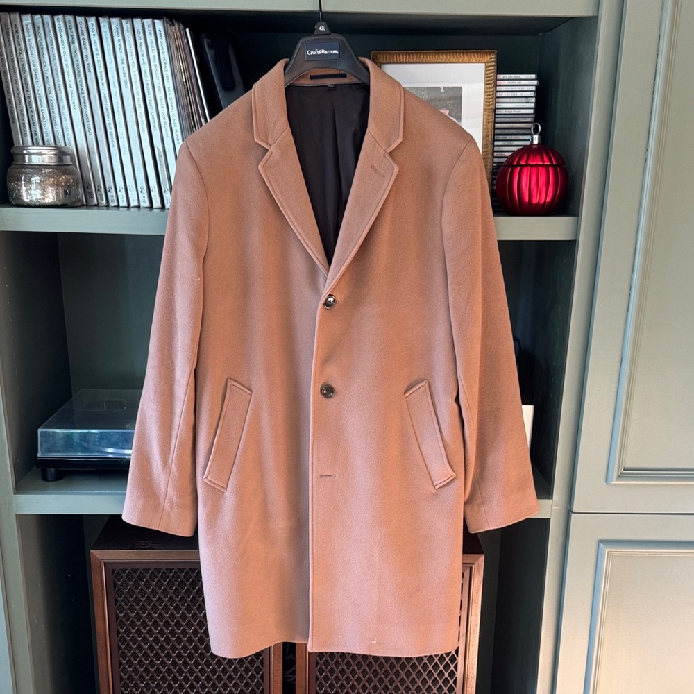 J. Crew Men's Camel Ludlow Trench Coat